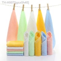 2pcs/set 25x25cm Bamboo Fiber Small Square Towel Baby Children Towel Wash Face Towel