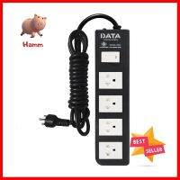 รางปลั๊กไฟ 3ช่อง 1สวิตช์ DATA APDW3235 16 แอมป์ 3 ม. สีดำPOWER STRIP DATA APDW323 3-OUTLET 1-SWITCH 16A 3M BLACK **ด่วน ของมีจำนวนจำกัด**