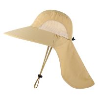 CAMOLAND Waterproof Bucket Hats For Men Women Summer UPF 50+ Sun Hat Long Wide Brim Outdoor Hiking Fishing Caps With Neck Flap