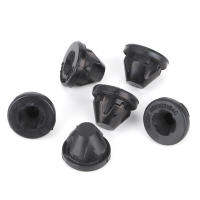 Grommet ฝาปิดเครื่องยนต์ขอบยางฝาปิดเครื่องยนต์จำนวน6ชิ้น03G103184C เหมาะสำหรับ PD100 PD140สีดำ PD170