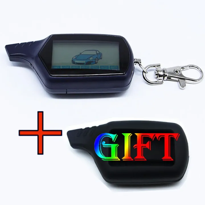 2 Way Twage B6 LCD Car Alarm System Remote Control For Russian Version ...