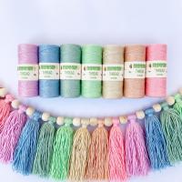 1mm X 60m Cotton Rope Colorful Twine Macrame Cord String Thread Hangs Rope Hand Strap Cotton Rope Diy Home Wedding Accessories General Craft