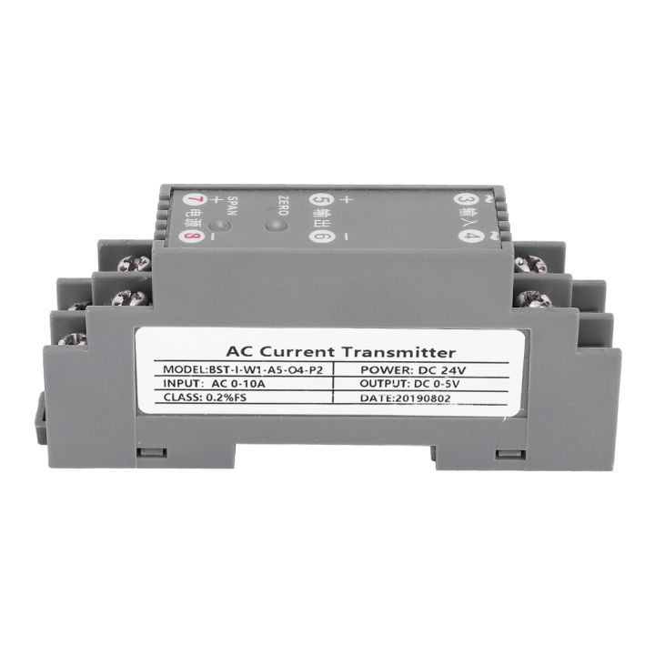 ตัวส่งสัญญาณไฟฟ้ากระแสสลับตัวแปลงสัญญาณ0-10a-ไฟฟ้ากระแสตรงเอาท์พุท-dc-0-5v-เซ็นเซอร์กระแสเครื่องส่งสัญญาณ-ac