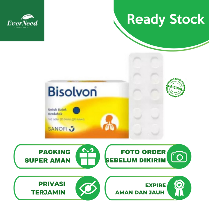 Bisolvon 10 Tablet (Harga 1 Strip) | Lazada Indonesia