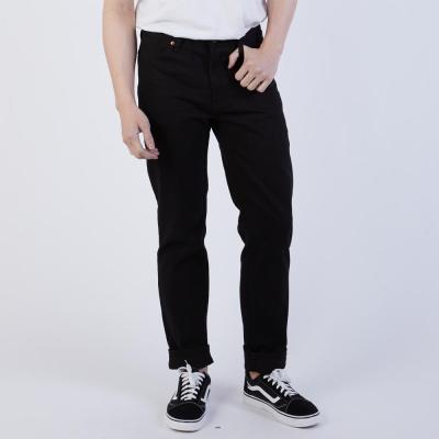 Golden Zebra Jeans กางเกงยีนส์(Size เอว 28-44)ขากระบอกใหญ่ผ้าไม่ยืดสีดำ