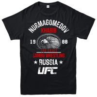 เสื้อ Mma Ufc แขนลำลองขาสั้นคาบิบ Nurmagomedov สำหรับผู้ชาย,เสื้อยืดผ้าฝ้าย100% พิมพ์ลายไซส์พิเศษของขวัญวันเกิดพร้อมส่ง XS-6XL สินค้าพร้อมส่ง