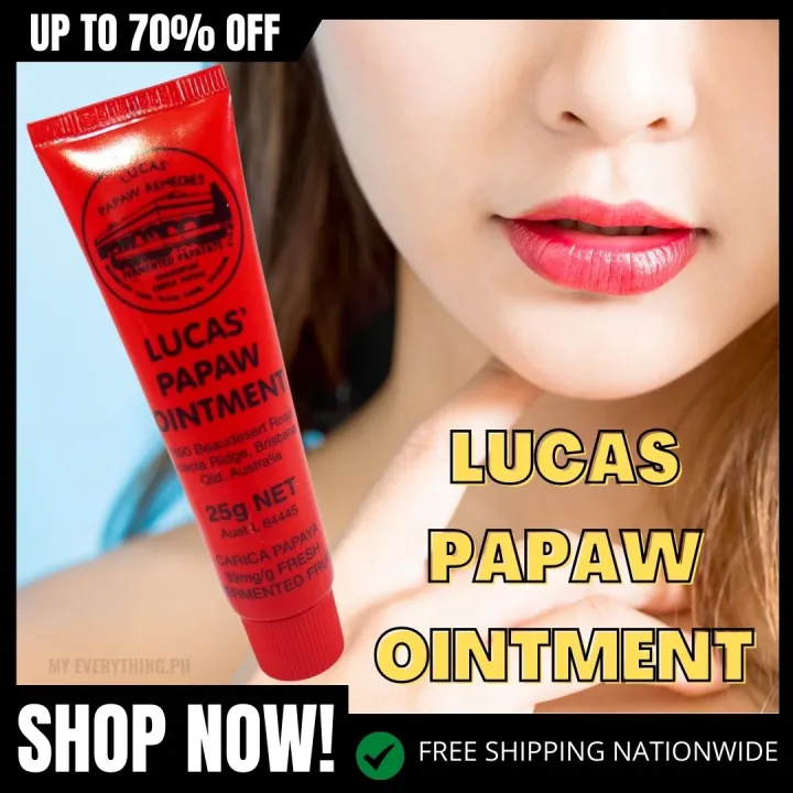 NEW!! Lucas Papaw Ointment 25g Makes your Lips Moisturizer and Fresh