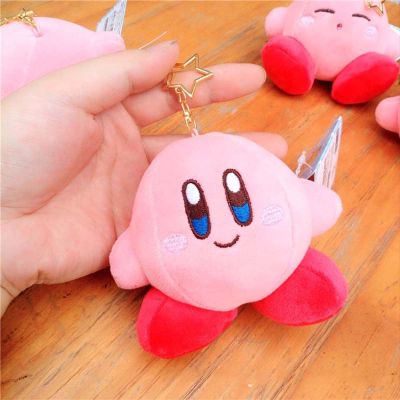 WTRY Cartoon Birthday Gifts Key Chain Key Ring Pink Girl Ornament Kirby Plush Keychain Star Kirby Plush Dolls Stuffed Toys