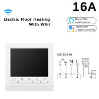 3A16A Smart WiFi Thermostat Temperature Controller Water Electric Floor Heating Water Gas Boiler with Tuya APP Remote Control