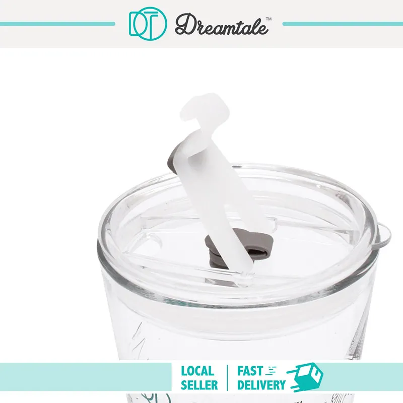 Dreamtale 450ml Juice Glass Bottle Transparent Glass Mug with
