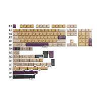 แป้นพิมพ์ GMK Fleuriiste 143คีย์เชอร์รี่โปรไฟล์ PBT แบบเต็ม Keycap ป้อน ISO รูปแบบ ANSI สำหรับแป้นพิมพ์เชิงกลสำหรับเล่นเกมมาตรฐาน Qingyuanshangmao