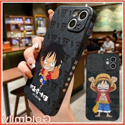 COD DSFDGFNN 🔥 เคสไอโฟน11สีดําวันพีชลูฟี่ ลายแถบข้างขอบเหลี่ยม เคสซิลิโคน สำหรับ เคส Apple iPhone 11 13 SE2 2020 6 8 เคสไอi11 เคสไอโฟน6sพลัส X 12 13 Pro Max เคส I8plus เคสไอโฟน7พลัส Xr เคสไอโฟนxs เคสไอโฟน13 xr 6s 7 plus 11 เคสไอโฟน12 XS เคสi6s Luffy Case