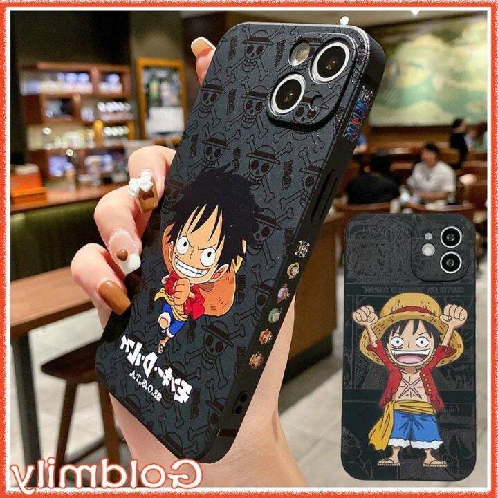 cod-dsfdgfnn-เคสไอโฟน11สีดําวันพีชลูฟี่-ลายแถบข้างขอบเหลี่ยม-เคสซิลิโคน-สำหรับ-เคส-apple-iphone-11-13-se2-2020-6-8-เคสไอi11-เคสไอโฟน6sพลัส-x-12-13-pro-max-เคส-i8plus-เคสไอโฟน7พลัส-xr-เคสไอโฟนxs-เคสไอโ