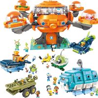 Les Octonauts ส่องสว่างรูปปลาหมึกชุดของเล่น Barnacles Kwazii Peso หินอบเด็กเกม Buiwsteen Octo-Pod