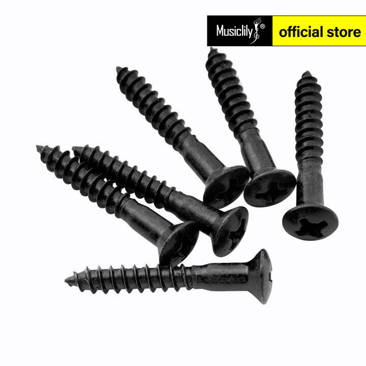 Musiclily Ultra 3.5x25mm Stainless Steel Countersunk Mounting Screws