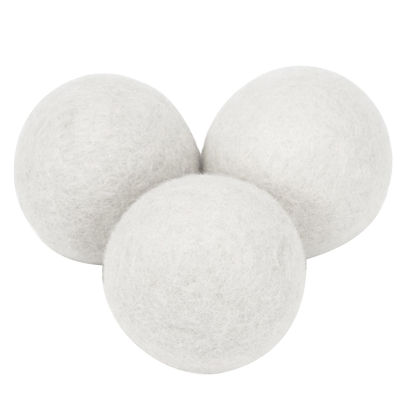 3pcs Natural Reusable Portable Gifts Clothes Washer Softener Home Use Household Dryer Laundry Time Saving Anti Wrinkles Drying Wool Ball