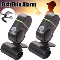 LED Light Electronic Fish Bite Strike Sound Alarm Bell Alert Clip-On Fishing Rods Pole Easily To Install Fishing Accessories Accessories