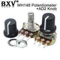 【CW】 2Sets 2pcs 2pcs WH148 B1K   B1M Ohm 1K 5K 10K 20K 3Pin 15mm 3 Terminal Linear Taper Potentiometer