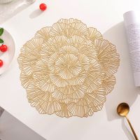 PVC Flower Hollow Oil Resistant Non-slip Kitchen Placemat Coaster Insulation Pad Dish Coffee Cup Table Mat Home Decor 51070