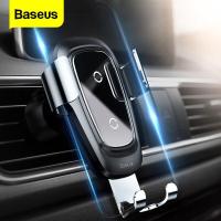 Baseus 10W Qi Wireless Car Charger Air Vent สำหรับ iPhone 12 11 Pro Xs Max X Xiaomi Mi 9 Samsung S10 S9 ผู้ถือแท่นชาร์จไร้สาย Mount