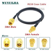 1 SMA ตัวผู้ตัวเมียไปยัง SMA หญิงตัวผู้ RG58 50Ohm โคแอกเซียลปลั๊ก RP SMA เสาอากาศไวไฟอะแดปเตอร์แบบผมเปียปลั๊กต่อสายไฟฟ้า