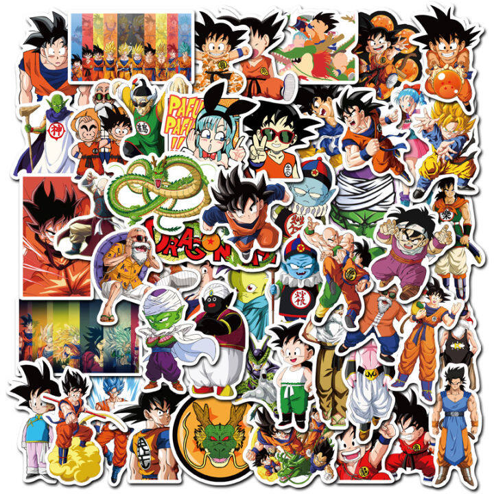 สติ๊กเกอร์ดราก้อนบอล-ดราก้อนบอล-สติ๊กเกอร์-dragonball-sticker-ของสะสม-ของเล่น-ของเล่นถูกๆ-ของเล่นเด็ก-4-7-cm-50-ชิ้น-a