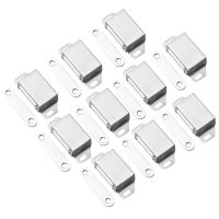 10Pcs Magnetic Cabinet Catches Stainless Steel Cupboard Wardrobe Magnetic Cabinet Latch Catches Stoppers