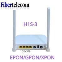 H1S-3 GPON EPON  XPON 1GE+3FE+1POTS+Wifi ONU ONT English por Firmware ac 2 Antenas Router Ont Modem