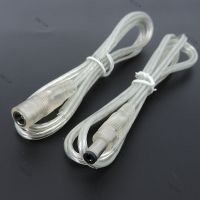 0.2/0.5/1M 20AWG 5A Transparent Male Female Jack DC Power Adapter Pigtail Cable 5.5x2.1mm Connector Extension Cord For LED Strip YB21TH