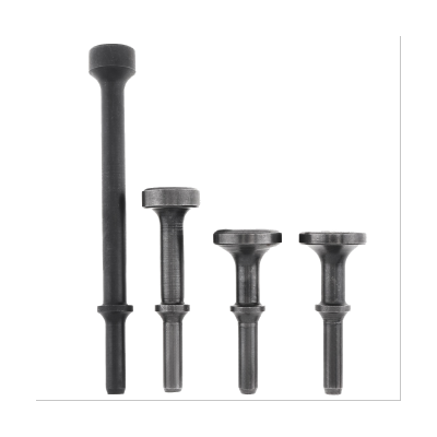 4Pc Air Hammer Head Air Chisel Hard Steel Solid Impact Hammer Head Support Pneumatic Tool for Knocking / Rusting Removal