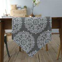 White Big Flower Table Runner Decoracion Mesa Hogar Cotton Linen Chemin De Table Tafelloper For Party Wedding Decor