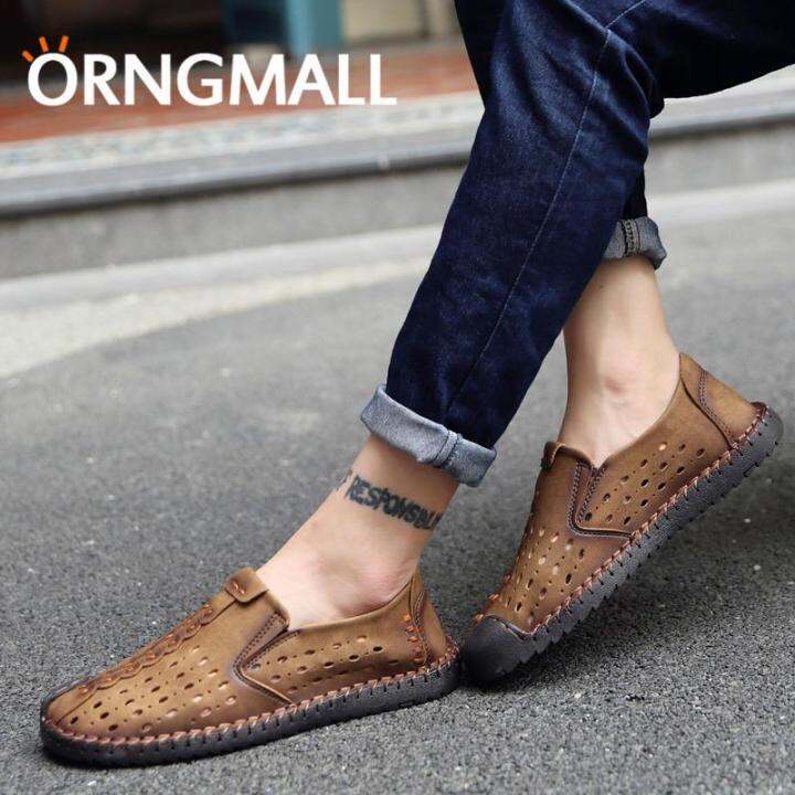 orngmall-ขายร้อนอิตาเลี่ยน-handmade-breathable-รองเท้าผู้ชายรองเท้าหนังลำลองรองเท้าอย่างเป็นทางการ-loafers-moccasin-flats-รองเท้าขนาดใหญ่ขนาด-38-46