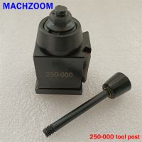 250-000 Wedge Type QCT Quick Change Tool Post Turret สําหรับเส้นผ่านศูนย์กลางสวิงกลึง 6－~ 9 -