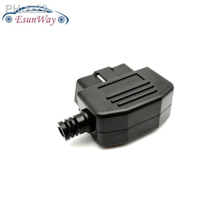 OBD 2 Connector Plug 16 Pin OBD II OBD 2 Diagnostic Male Terminal Right ...