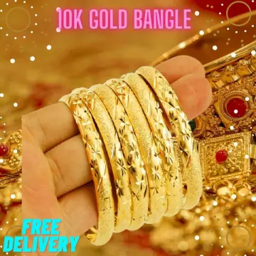 10K Yellow Gold Bangle Bracelet – Carroll's