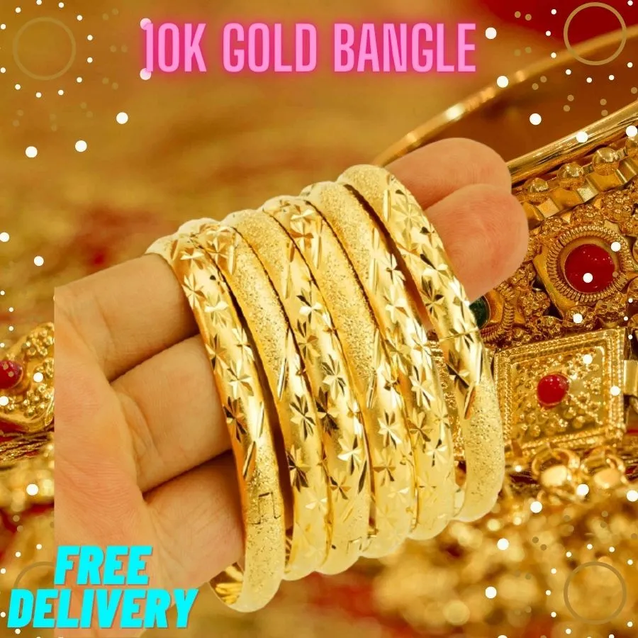 084) 10k Gold Bangle | Lazada PH