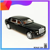 โมเดลรถเหล็ก โรซลอยส์ Rolls Royce Phantom มีเสียง/มีไฟ Scale 1:24