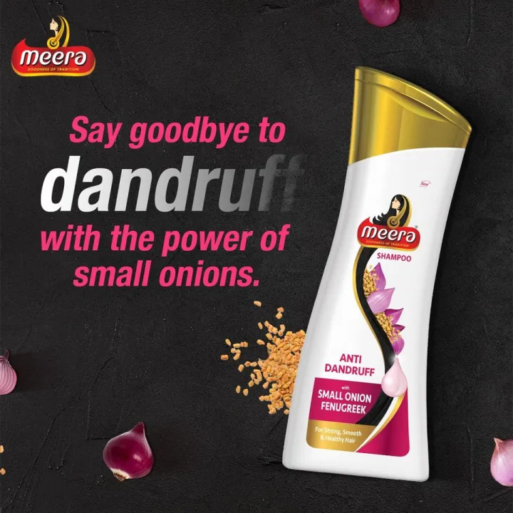 Meera Anti Dandruff Shampoo With Small Onion Fenugreek 80ml Lazada