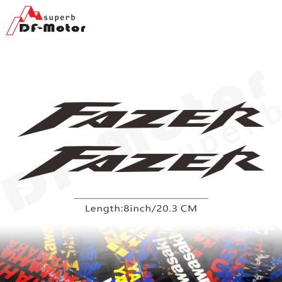 ล้อสติกเกอร์รถมอเตอร์ไซค์รูปลอกสติ๊กเกอร์สะท้อนแสง8นิ้วรูปลอกสติกเกอร์หมวกนิรภัยสำหรับ Yamaha Fazer FZ1 FZ8 FZ6