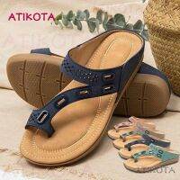 [A NEW HOT]】✈02woman กระดูกและข้อสวมใส่สบายพรีเมี่ยมรองเท้าแตะ Flip Flops ฤดูร้อน