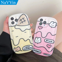 Cartoon Cute Soap Anti-falling Ice Cream Bear Case for OPPO Reno 4 4G 4F 4Z 5 5F 5Z 6 6Z 7 Lite 7Z 8 Pro 8T 8Z Phone Casing