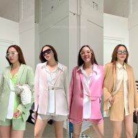 New arrival Korea blazer set?(530฿ฟรีส่ง) สวยเกินต้านกับชุดเซตสูทสไตล์สายเกาหลี ดีไซน์เก๋มาก กิมมิคจะมีดีเทลสูทสีขาวซ้อน