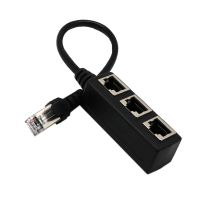 【cw】 1PCS RJ45 LAN Ethernet Network Splitter 1 Male to 3 Female Cable for Networking Extension Accessories ！