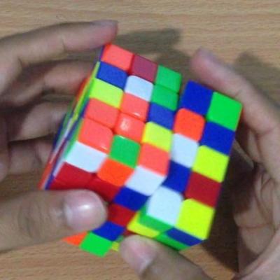 MF5 ลูกบิด รูบิคผึกสมอง ทรงลูกบาศก์ 5x5x5 ฝึกสมอง เพิ่มไอคิว ลื่น ทน  (DianSheng White Rubiks Cube Magic Square 5 Layers)