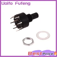 Uaifo 1ชิ้นเสา1/2 3/4/5/6/8ตำแหน่ง SR16วงโรตารี16มม. แกนสวิตช์หมุนรอบเพลา0.3A DC60V 15มม.