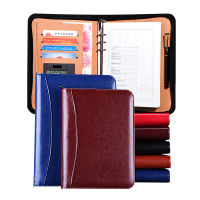 A6A5B5 Manager Folder Padfolio Diary Notebook and Journal Calculator Binder Spiral Note Book Business Zipper Bag Line Handbook