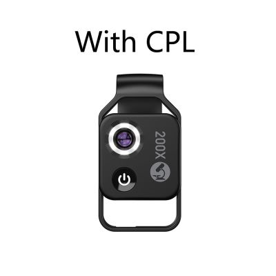 เลนส์กล้องจุลทรรศน์ APEXEL 200X สำหรับโทรศัพท์มือถือเลนส์ไมโครพร้อมฟิลเตอร์ CPL ไฟ LED HD เลนส์กล้องถ่ายรูปสำหรับโทรศัพท์อุปกรณ์เสริม Gratis Ongkir