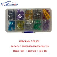 【DT】hot！ 100pcs/Box Car Truck Fuses 2a 5A 7.5A 10A 15A 20A 25A 30A Plastic Assortment with Clip