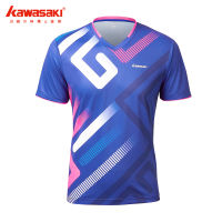 2022 Kawasaki Badminton T-Shirt Men Tennis Shirt Quick Dry Short-Sleeve Training Breathable Shirts For Male Female ST-V1902