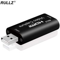 Original Rullz 4K HDMI Capture Card USB 1080P Game Capture Device for Video Recording PC Android Phone Streaming Live Broadcast Adapters Cables